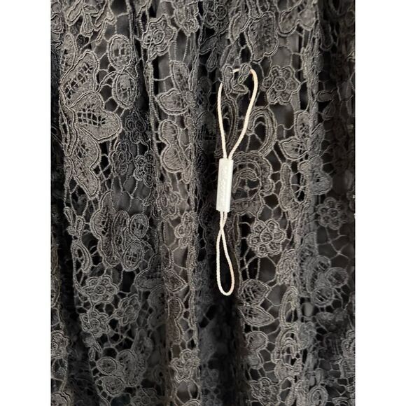 Self-Portrait Tie-neck Mini Dress in Black UK8/US4 - Picture 9 of 11